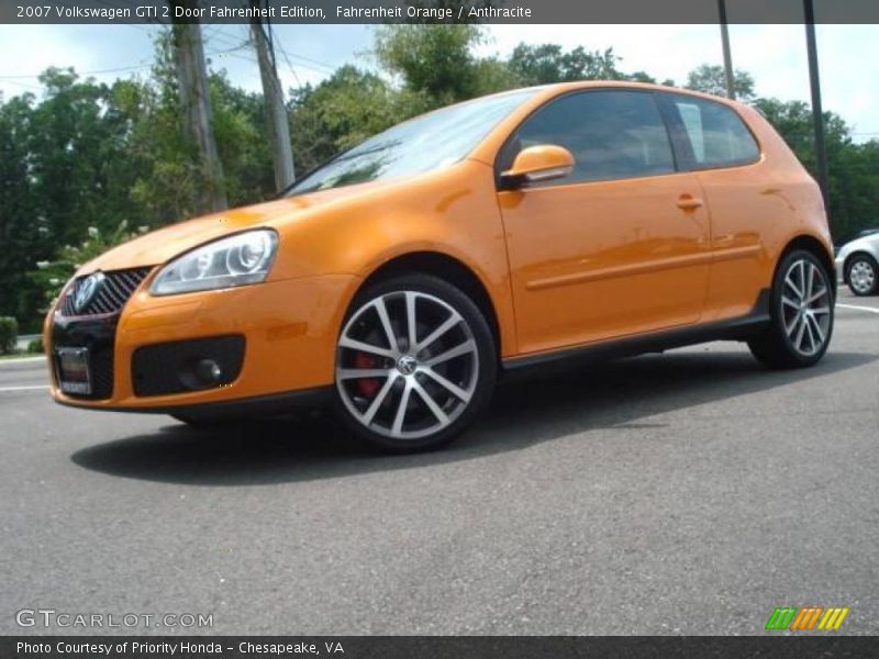 Fahrenheit Orange / Anthracite 2007 Volkswagen GTI 2 Door Fahrenheit Edition