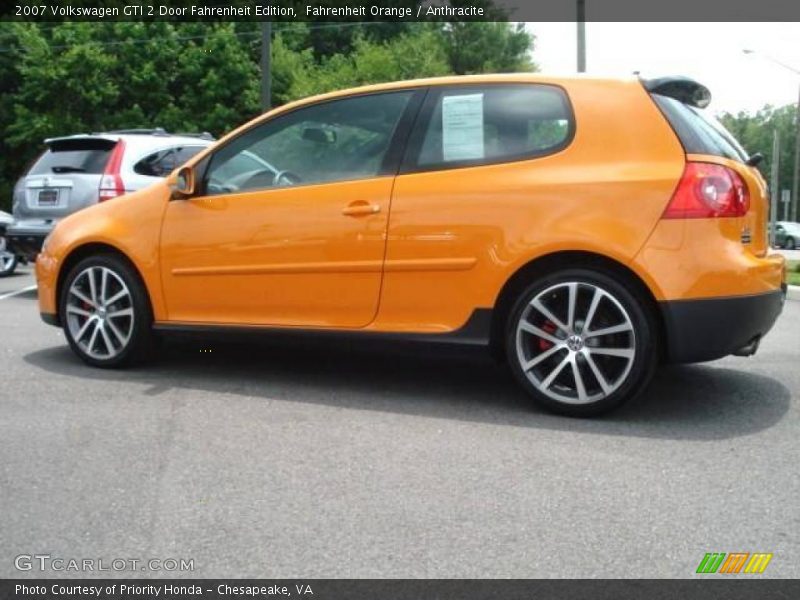 Fahrenheit Orange / Anthracite 2007 Volkswagen GTI 2 Door Fahrenheit Edition
