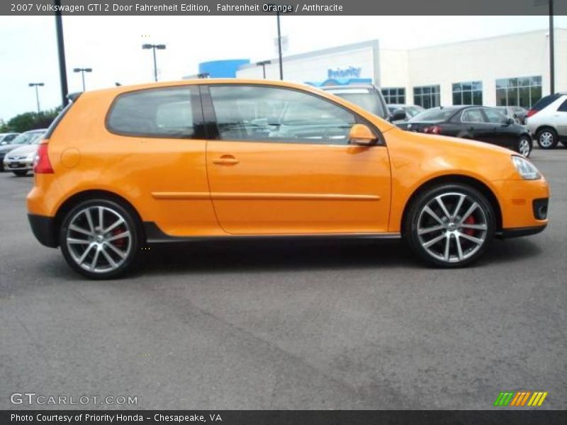 Fahrenheit Orange / Anthracite 2007 Volkswagen GTI 2 Door Fahrenheit Edition
