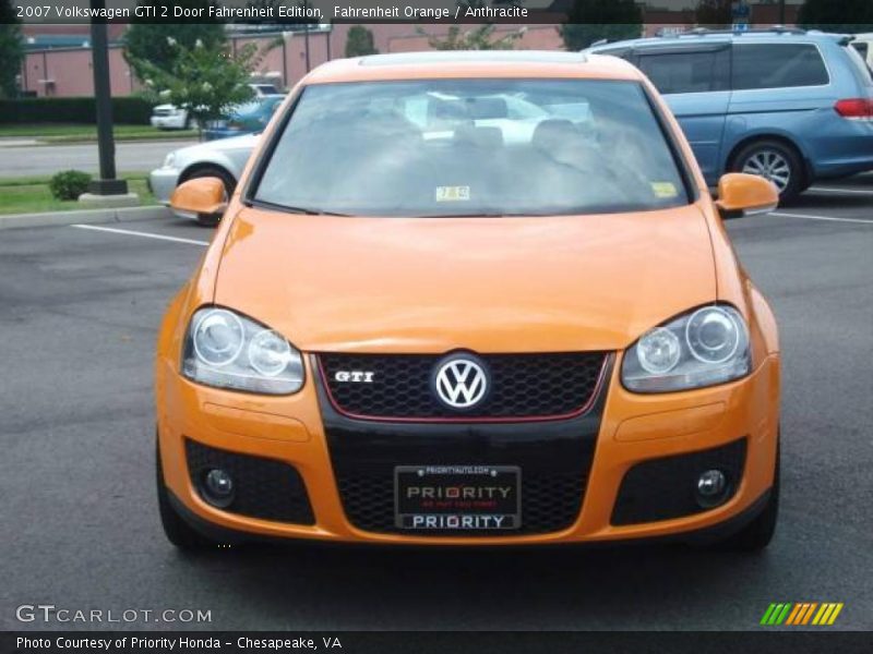 Fahrenheit Orange / Anthracite 2007 Volkswagen GTI 2 Door Fahrenheit Edition