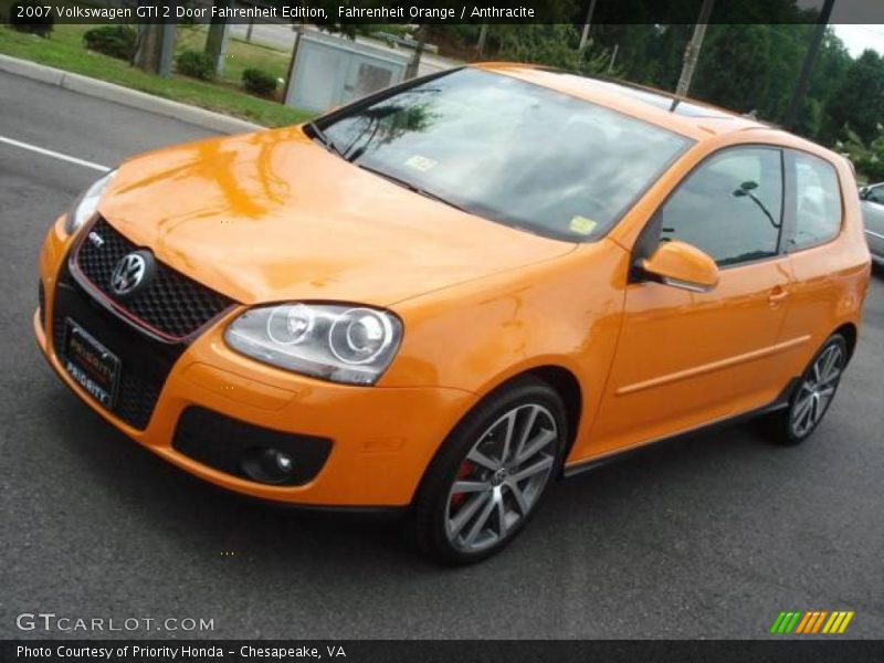 Fahrenheit Orange / Anthracite 2007 Volkswagen GTI 2 Door Fahrenheit Edition