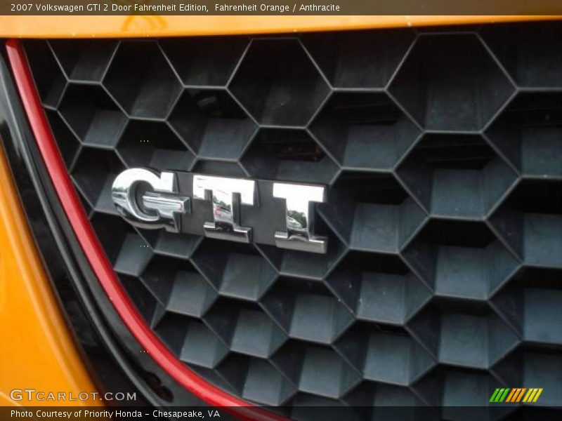 Fahrenheit Orange / Anthracite 2007 Volkswagen GTI 2 Door Fahrenheit Edition