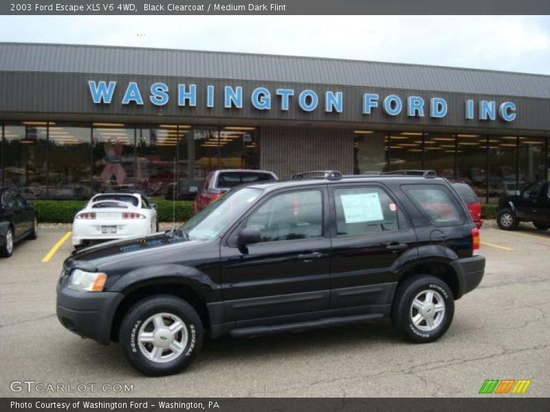 Black Clearcoat / Medium Dark Flint 2003 Ford Escape XLS V6 4WD