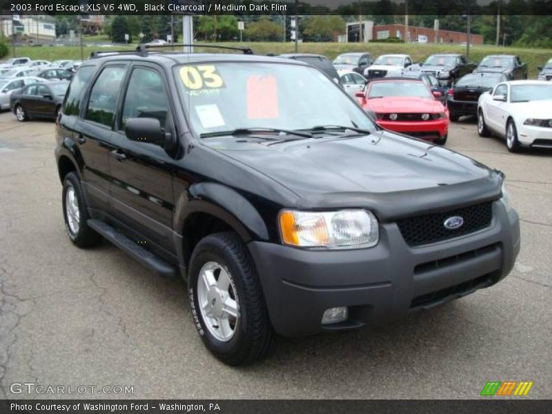 Black Clearcoat / Medium Dark Flint 2003 Ford Escape XLS V6 4WD
