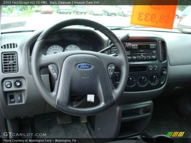 Black Clearcoat / Medium Dark Flint 2003 Ford Escape XLS V6 4WD