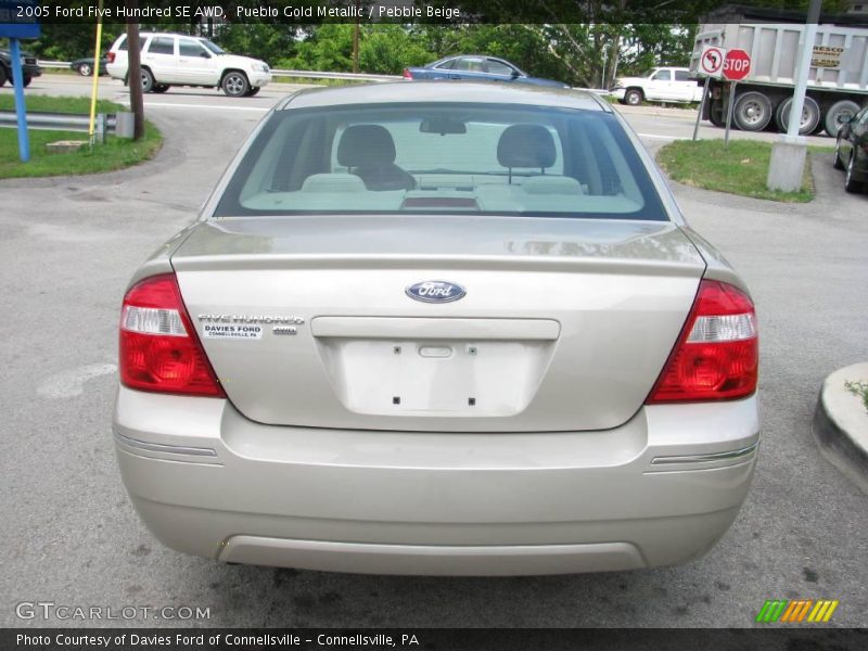 Pueblo Gold Metallic / Pebble Beige 2005 Ford Five Hundred SE AWD
