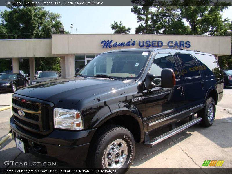Black / Medium Pebble 2005 Ford Excursion Limited 4X4