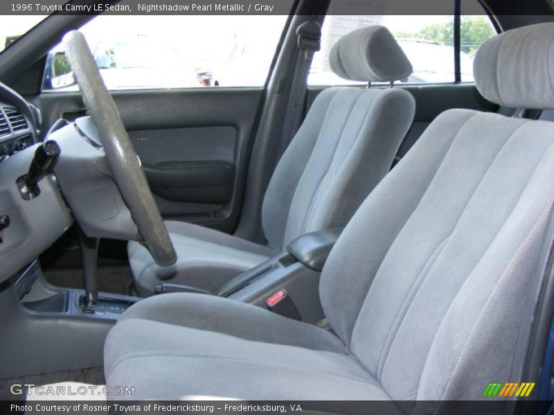 Nightshadow Pearl Metallic / Gray 1996 Toyota Camry LE Sedan
