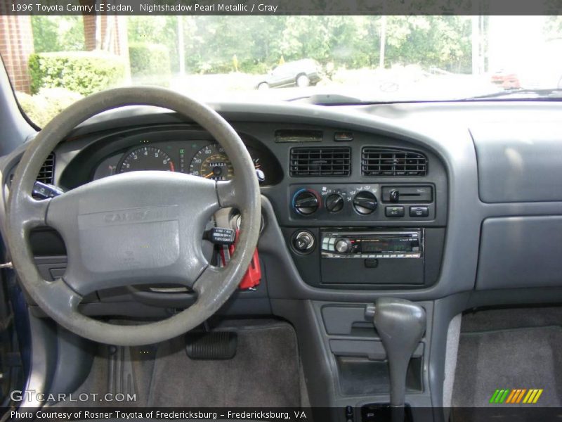 Nightshadow Pearl Metallic / Gray 1996 Toyota Camry LE Sedan