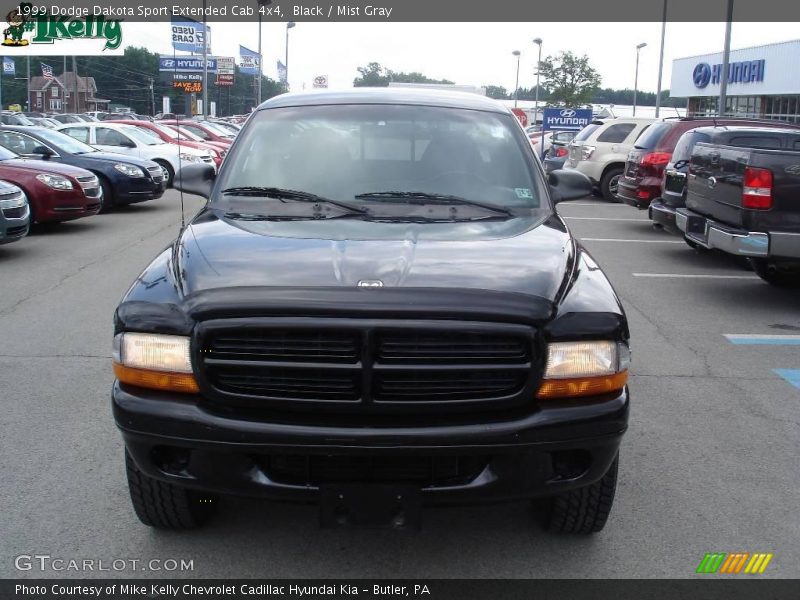 Black / Mist Gray 1999 Dodge Dakota Sport Extended Cab 4x4