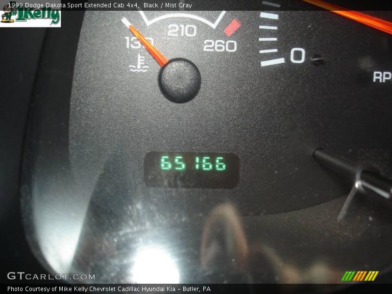Black / Mist Gray 1999 Dodge Dakota Sport Extended Cab 4x4
