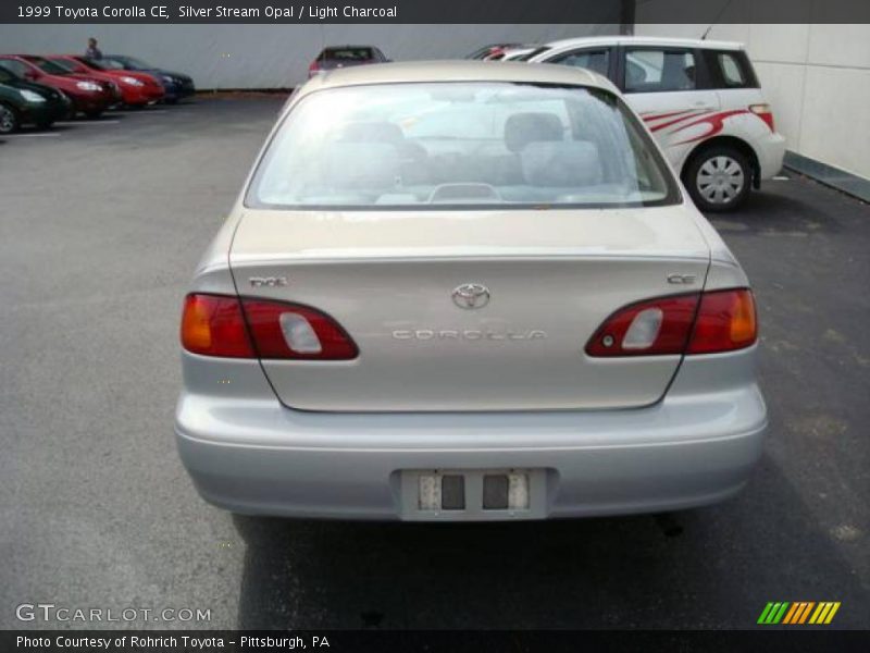 Silver Stream Opal / Light Charcoal 1999 Toyota Corolla CE