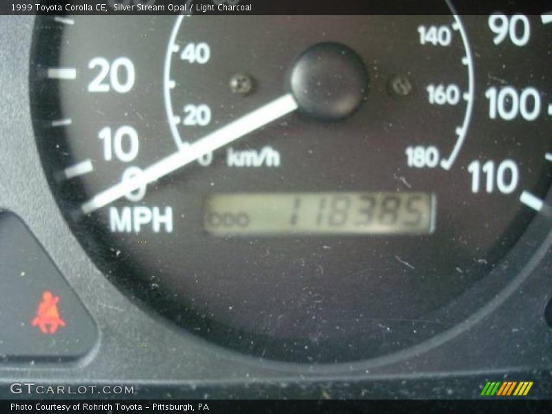 Silver Stream Opal / Light Charcoal 1999 Toyota Corolla CE