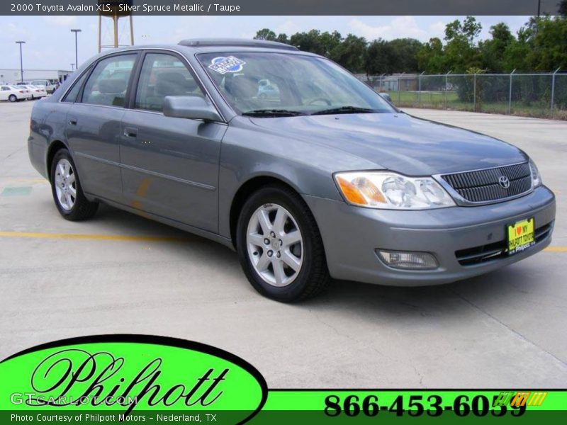 Silver Spruce Metallic / Taupe 2000 Toyota Avalon XLS