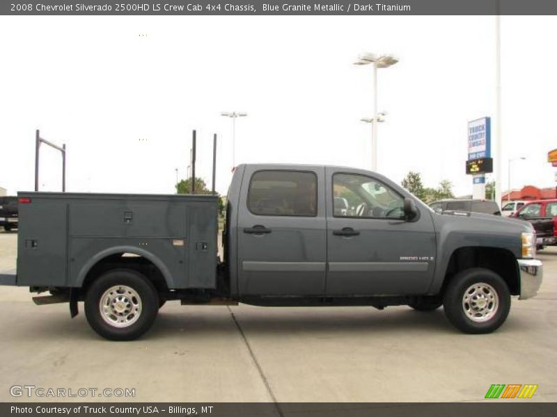 Blue Granite Metallic / Dark Titanium 2008 Chevrolet Silverado 2500HD LS Crew Cab 4x4 Chassis