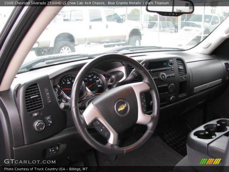 Blue Granite Metallic / Dark Titanium 2008 Chevrolet Silverado 2500HD LS Crew Cab 4x4 Chassis
