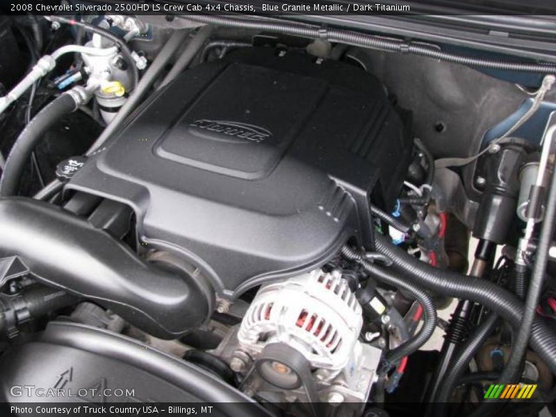 Blue Granite Metallic / Dark Titanium 2008 Chevrolet Silverado 2500HD LS Crew Cab 4x4 Chassis