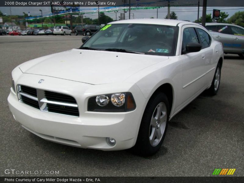Stone White / Dark Slate Gray 2008 Dodge Charger SXT AWD