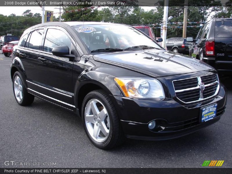 Brilliant Black Crystal Pearl / Dark Slate Gray 2008 Dodge Caliber R/T