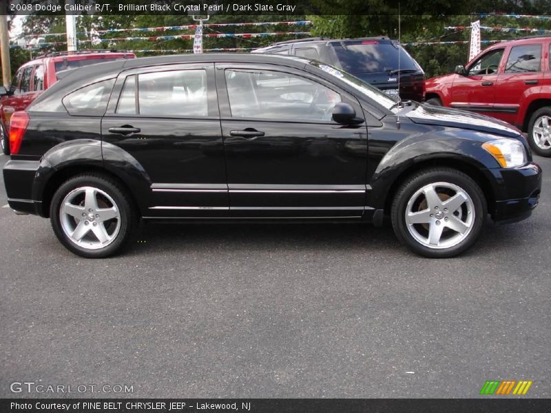 Brilliant Black Crystal Pearl / Dark Slate Gray 2008 Dodge Caliber R/T