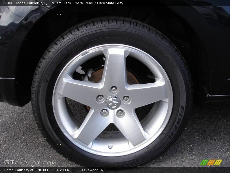 Brilliant Black Crystal Pearl / Dark Slate Gray 2008 Dodge Caliber R/T