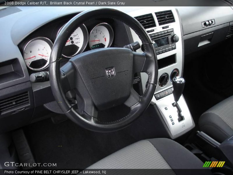 Brilliant Black Crystal Pearl / Dark Slate Gray 2008 Dodge Caliber R/T
