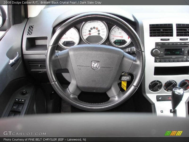 Brilliant Black Crystal Pearl / Dark Slate Gray 2008 Dodge Caliber R/T