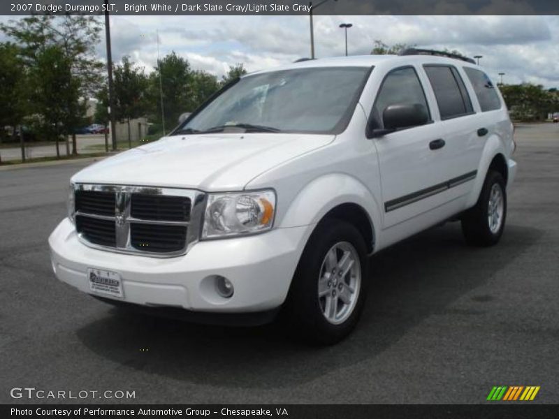 Bright White / Dark Slate Gray/Light Slate Gray 2007 Dodge Durango SLT