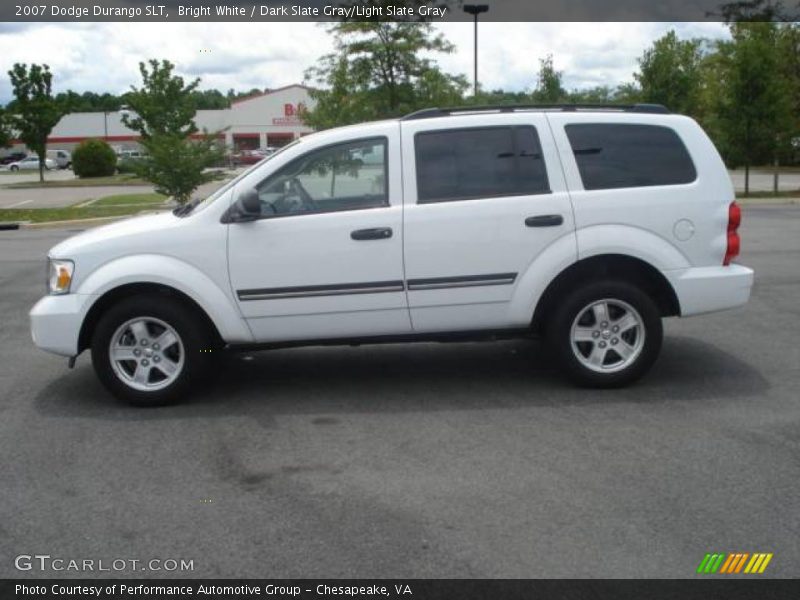 Bright White / Dark Slate Gray/Light Slate Gray 2007 Dodge Durango SLT