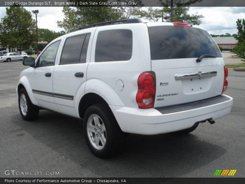 Bright White / Dark Slate Gray/Light Slate Gray 2007 Dodge Durango SLT