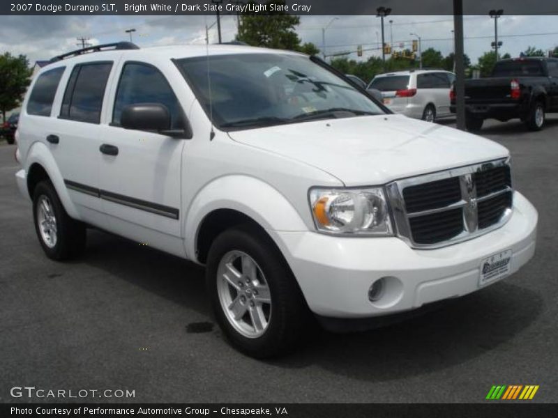 Bright White / Dark Slate Gray/Light Slate Gray 2007 Dodge Durango SLT