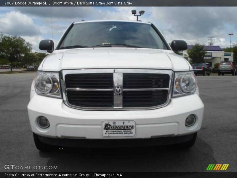 Bright White / Dark Slate Gray/Light Slate Gray 2007 Dodge Durango SLT
