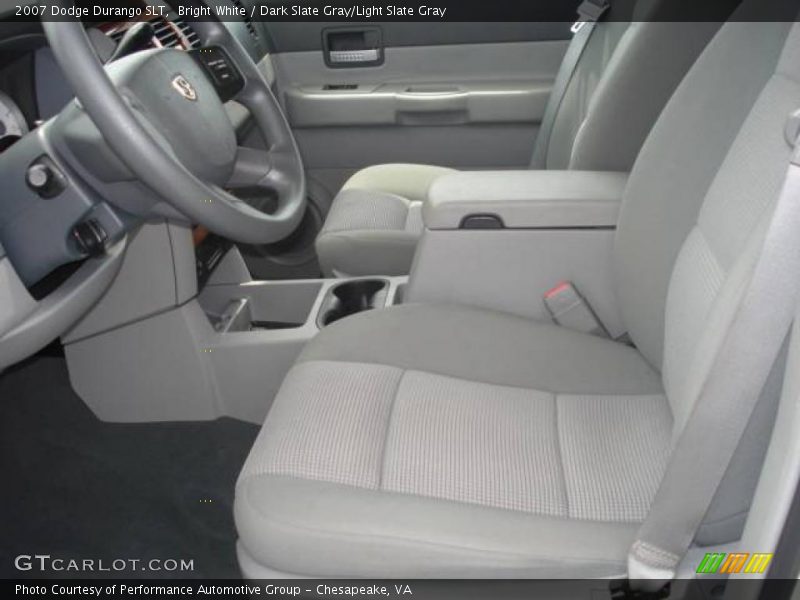 Bright White / Dark Slate Gray/Light Slate Gray 2007 Dodge Durango SLT