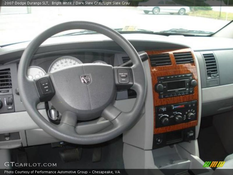 Bright White / Dark Slate Gray/Light Slate Gray 2007 Dodge Durango SLT