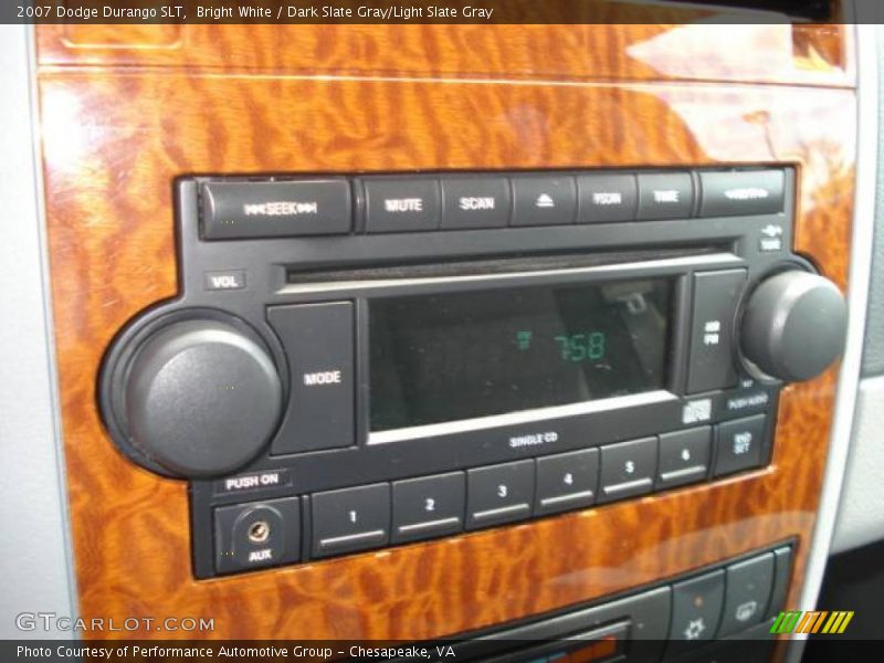 Bright White / Dark Slate Gray/Light Slate Gray 2007 Dodge Durango SLT