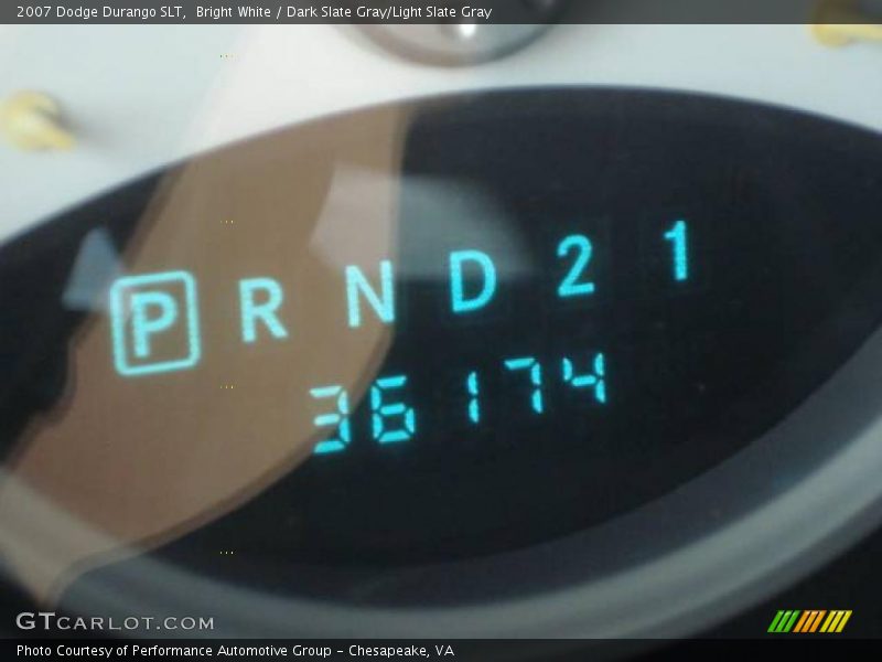 Bright White / Dark Slate Gray/Light Slate Gray 2007 Dodge Durango SLT