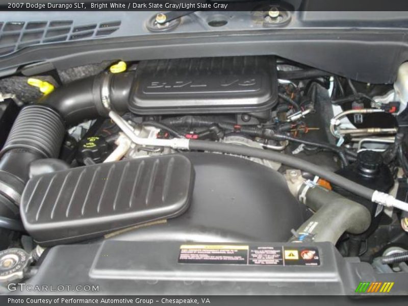 Bright White / Dark Slate Gray/Light Slate Gray 2007 Dodge Durango SLT