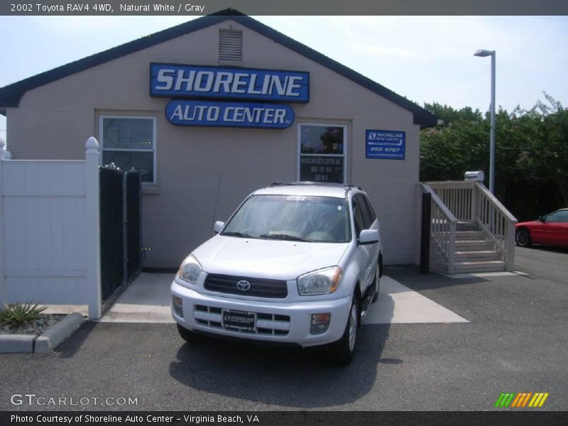 Natural White / Gray 2002 Toyota RAV4 4WD