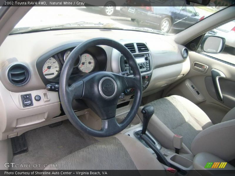 Natural White / Gray 2002 Toyota RAV4 4WD