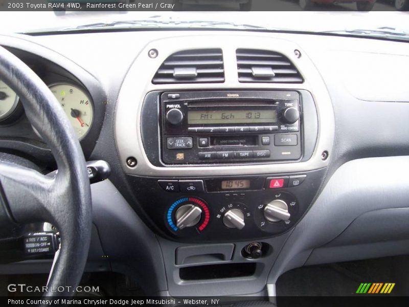 Rainforest Green Pearl / Gray 2003 Toyota RAV4 4WD