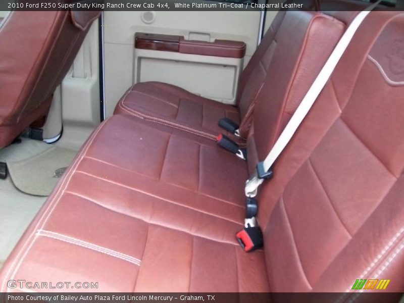White Platinum Tri-Coat / Chaparral Leather 2010 Ford F250 Super Duty King Ranch Crew Cab 4x4