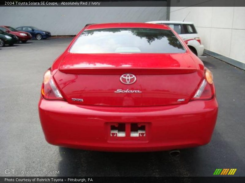 Absolutely Red / Ivory 2004 Toyota Solara SE Coupe