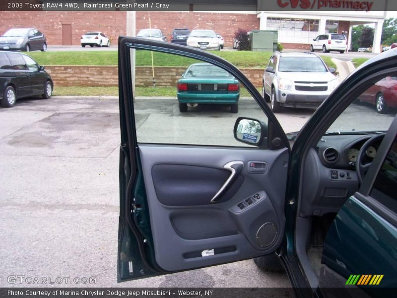 Rainforest Green Pearl / Gray 2003 Toyota RAV4 4WD