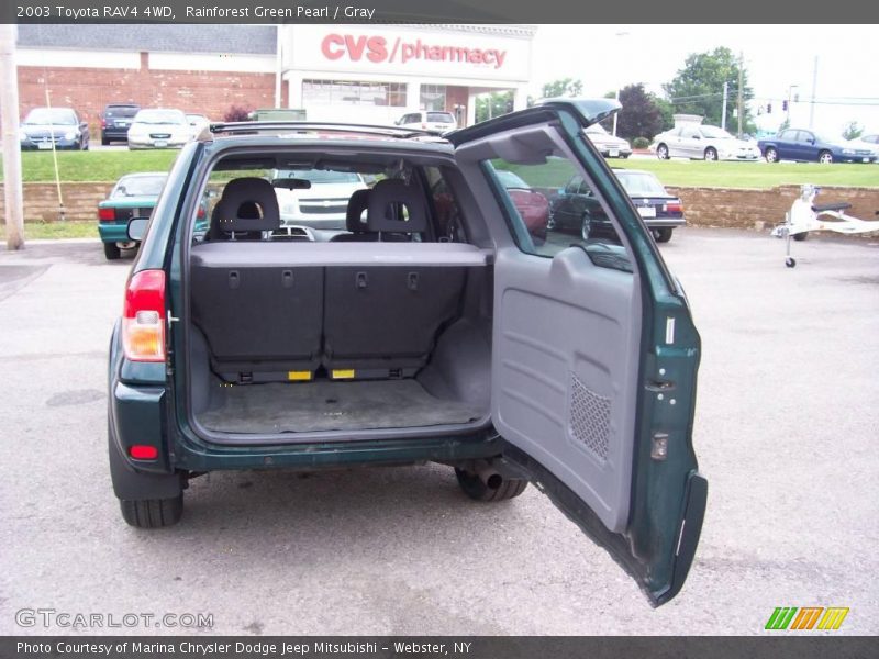 Rainforest Green Pearl / Gray 2003 Toyota RAV4 4WD
