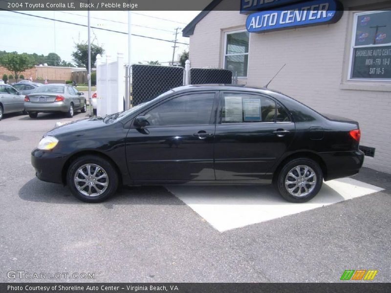 Black / Pebble Beige 2004 Toyota Corolla LE