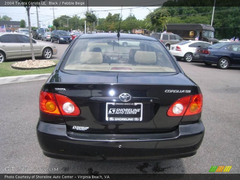 Black / Pebble Beige 2004 Toyota Corolla LE