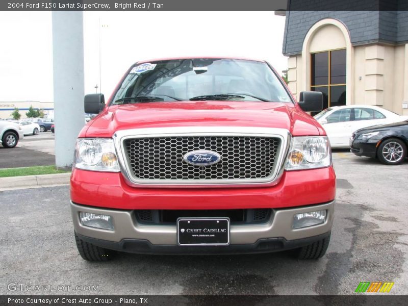 Bright Red / Tan 2004 Ford F150 Lariat SuperCrew