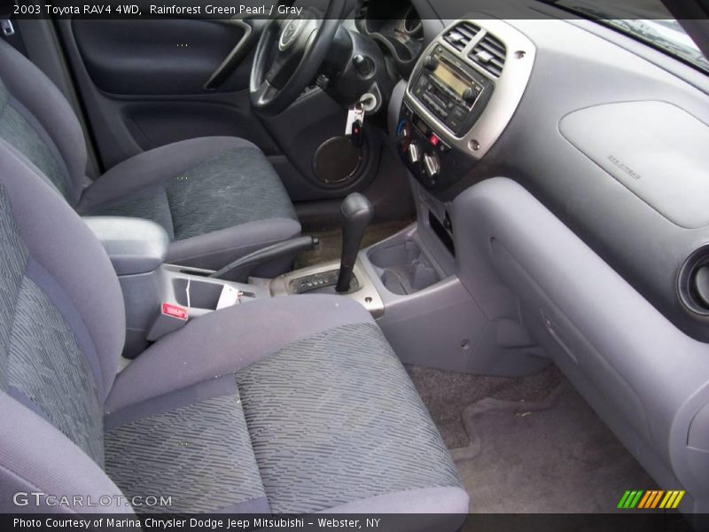 Rainforest Green Pearl / Gray 2003 Toyota RAV4 4WD