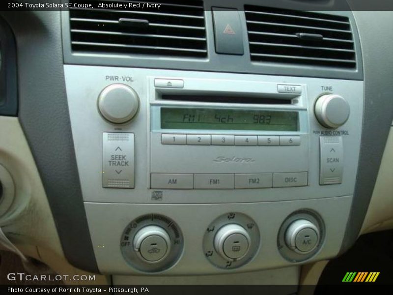 Absolutely Red / Ivory 2004 Toyota Solara SE Coupe