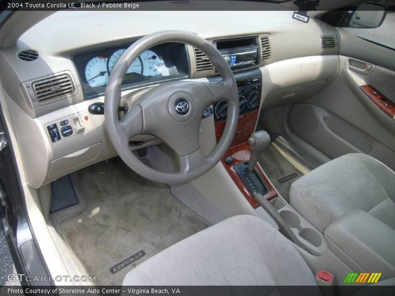 Black / Pebble Beige 2004 Toyota Corolla LE